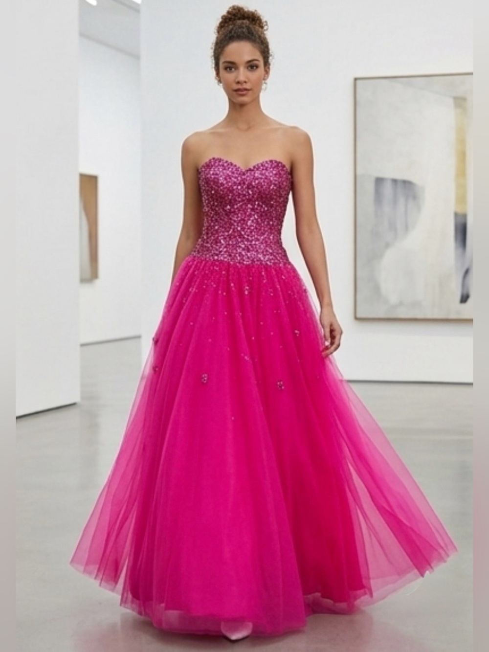 $1395 RINA DI MONTELLA Prom, Princess, Barbie, Sweet 16, Quinceanera, Ball Gown
